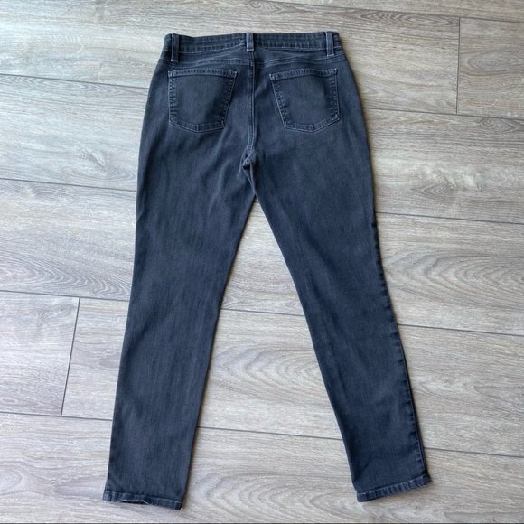 Eileen Fisher Charcoal Grey Skinny Jeans - Picture 6 of 13